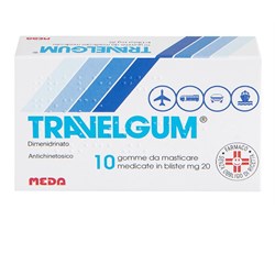 TRAVELGUM*10 gomme mast 20 mg