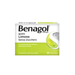 016242087 benagol24 pastiglie 06 mg 12 mg limone senza zucchero