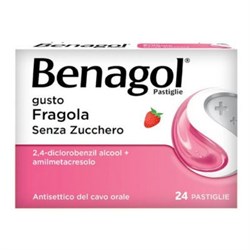 016242137 benagol24 pastiglie 06 mg 12 mg fragola senza zucchero