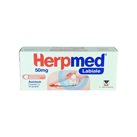 VECTANS PHARMA HERPMED LABIALE*2 cpr buccali 50 mg VECTANS PHARMA