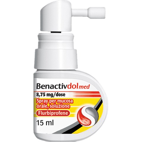 RECKITT BENCKISER H.(IT.) SPA BENACTIVDOLMED*spray mucosa orale 15 ml 8,75 mg/ml RECKITT BENCKISER H.(IT.) SPA