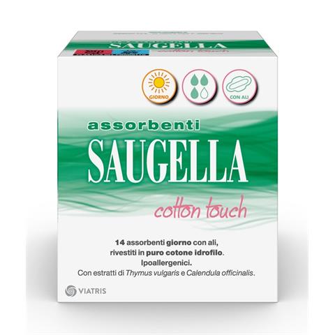 MEDA PHARMA SPA SAUGELLA COTTON TOUCH ASSORBENTI GIORNO 14 PEZZI TAGLIO PREZZO MEDA PHARMA SPA