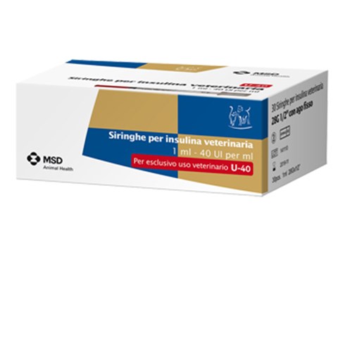 MSD ANIMAL HEALTH SRL SIRINGA INSULINA USO VETERINARIO MSD-AH 30 SIRINGHE 40 UI/ML MSD ANIMAL HEALTH SRL