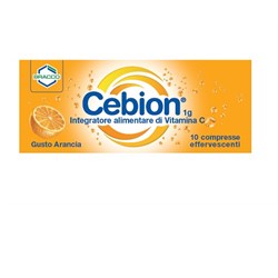 CEBION EFFERVESCENTI VITAMINA c ARANCIA 10 COMPRESSE