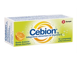 CEBION EFFERVESCENTE VIT c SENZA ZUCCHERO 10 COMPRESSE