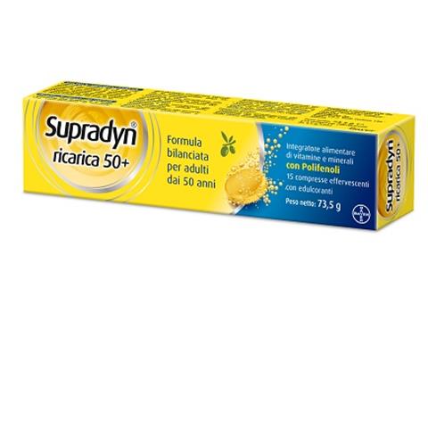 BAYER SPA SUPRADYN RICARICA 50+ 15 COMPRESSE EFFERVESCENTI BAYER SPA