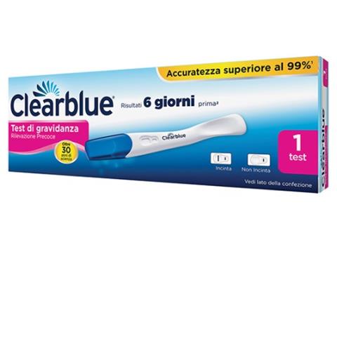 PROCTER & GAMBLE SRL TEST DI GRAVIDANZA CLEARBLUE RILEVAZIONE PRECOCE 1 PEZZO PROCTER & GAMBLE SRL