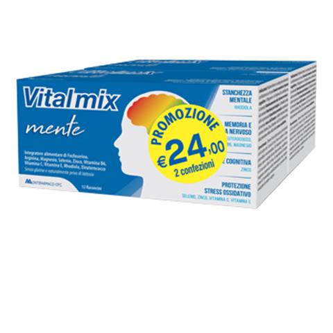 MONTEFARMACO OTC SPA VITALMIX MENTE BIPACK 2 CONFEZIONI DA 12 FLACONCINI DA 12 ML MONTEFARMACO OTC SPA