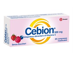 CEBION MASTICABILE SENZA ZUCCHERO VITAMINA c 500 MG 20 COMPRESSE
