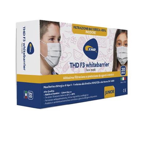 THD SPA MASCHERINA CHIRURGICA THD MASK F3 WHITEBARRIER MULTI JUNIOR20 PEZZI THD SPA