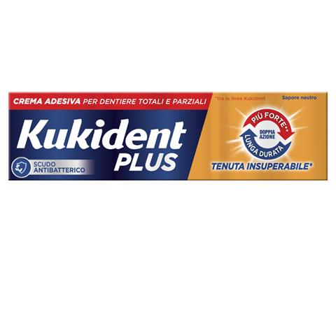 PROCTER & GAMBLE SRL KUKIDENT PLUS DOPPIA AZIONE CREMA ADESIVA DENTIERE 40 G PROCTER & GAMBLE SRL