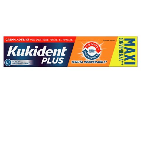 PROCTER & GAMBLE SRL KUKIDENT PLUS DOPPIA AZIONE TENUTA INSUPERABILE CREMA ADESIVA DENTIERE 65 G PROCTER & GAMBLE SRL