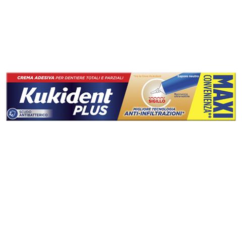 PROCTER & GAMBLE SRL KUKIDENT PLUS SIGILLO ANTI INFILTRAZIONI CREMA ADESIVA DENTIERE 57 G PROCTER & GAMBLE SRL