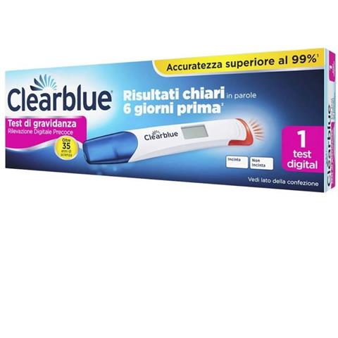 PROCTER & GAMBLE SRL CLEARBLUE TEST GRAVIDANZA RILEVAZIONE PRECOCE DIGITALE 1 PEZZO PROCTER & GAMBLE SRL