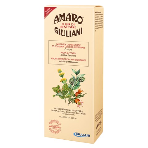 GIULIANI SPA AMARO GIULIANI ELISIR BENESSERE 300 ML NUOVA FORMULA GIULIANI SPA