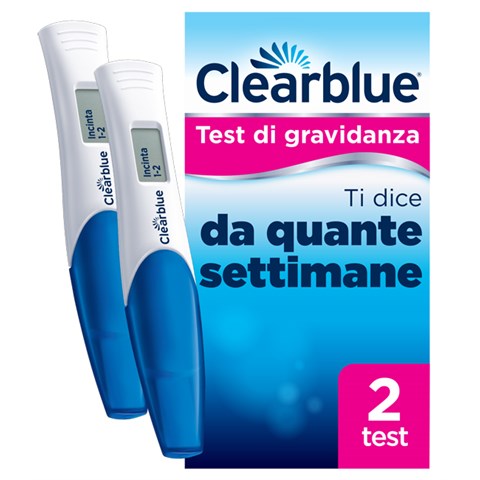 PROCTER & GAMBLE SRL TEST DI GRAVIDANZA CLEARBLUE CON INDICATORE DELLE SETTIMANE2 PEZZI PROCTER & GAMBLE SRL