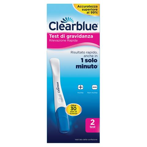 PROCTER & GAMBLE SRL TEST DI GRAVIDANZA CLEARBLUE RILEVAZIONE RAPIDA 2 PEZZI PROCTER & GAMBLE SRL