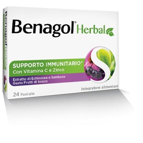 RECKITT BENCKISER H.(IT.) SPA BENAGOL HERBAL FRUTTI DI BOSCO 24 PASTIGLIE RECKITT BENCKISER H.(IT.) SPA