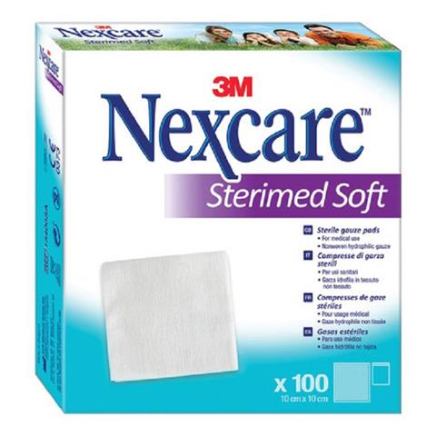 POLIFARMA BENESSERE SRL GARZA COMPRESSA STERIMED SOFT IN TESSUTO NON TESSUTO STERILE10X10CM 100 PEZZI MULTILINGUAL POLIFARMA BENESSERE SRL