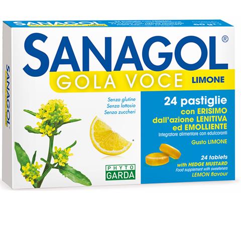 NAMED SRL DNL SANAGOL GOLA VOCE LIMONE SENZA ZUCCHERO 24+12 CARAMELLE NAMED SRL