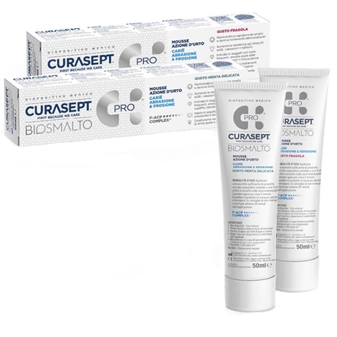 CURASEPT SPA CURASEPT BIOSMALTO MOUSSE CARIE FRAGOLA 50 ML CURASEPT SPA