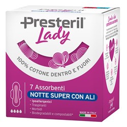 988038889 lady presteril assorbenti notte super ali 7 pezzi
