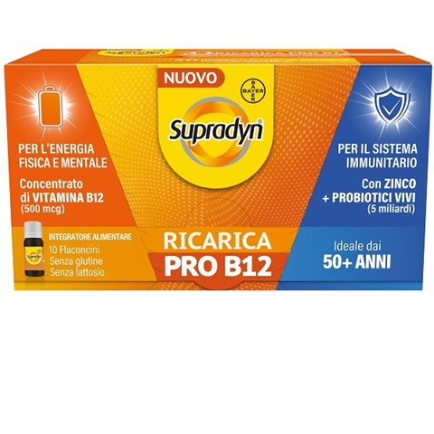 BAYER SPA SUPRADYN RICARICA PRO B12 10 FLACONCINI BAYER SPA