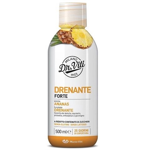 MARCO VITI FARMACEUTICI SPA DR VITI DRENANTE FORTE ANANAS 500 ML SENZA ZUCCHERI MARCO VITI FARMACEUTICI SPA