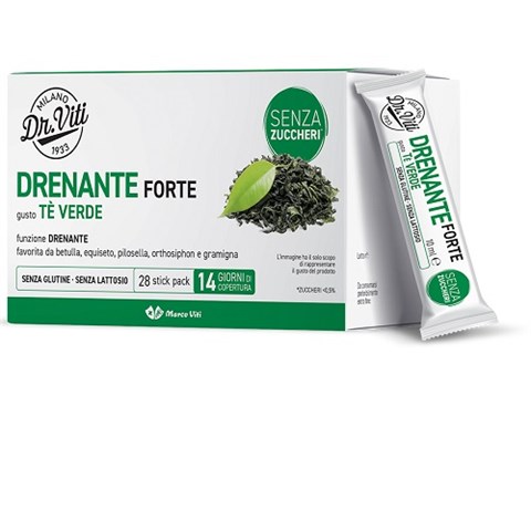 MARCO VITI FARMACEUTICI SPA DR VITI DRENANTE FORTE TE VERDE 28 STICK PACK SENZA ZUCCHERI MARCO VITI FARMACEUTICI SPA