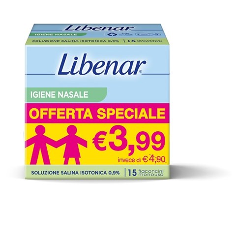 PERRIGO ITALIA SRL SOLUZIONE ISOTONICA LIBENAR 15 FLACONCINI DA 5 ML TAGLIO PREZZO PERRIGO ITALIA SRL