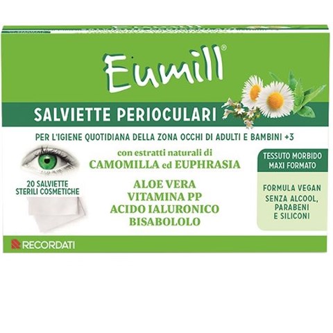 RECORDATI SPA EUMILL SALVIETTE PERIOCULARI 20 PEZZI RECORDATI SPA