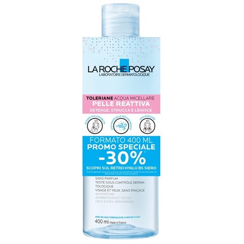 LA ROCHE POSAY-PHAS (L'OREAL) TOLERIANE ACQUA MICELLARE PELLE REATTIVA 400 ML PROMO SPECIALE 2025 LA ROCHE POSAY-PHAS (L'OREAL)