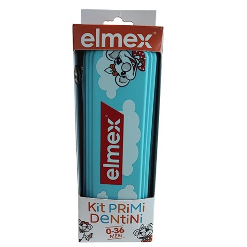 COLGATE-PALMOLIVE COMMERC.SRL ELMEX KIT PRIMI DENTINI 0-36 MESI 1 ELMEX BIMBI DENTIFRICIO50 ML + 1 ELMEX SPAZZOLINO BIMBI EDUCATIVO NEW 0-3 ANNI COLGATE-PALMOLIVE COMMERC.SRL