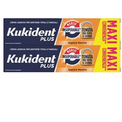 950985818 kukident bipacco morso insuperabile crema adesiva dentiere 57 g x 2