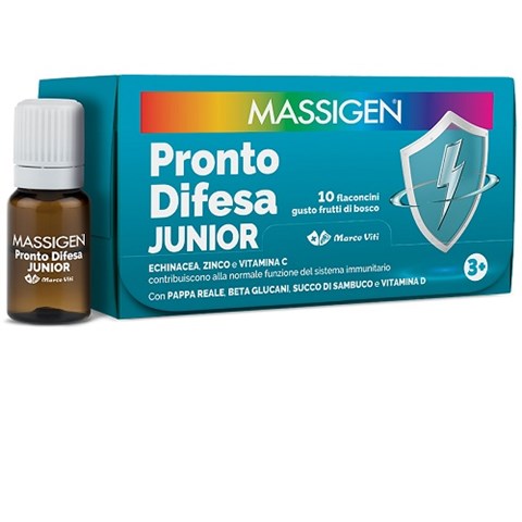 MARCO VITI FARMACEUTICI SPA MASSIGEN PRONTO DIFESA JUNIOR 10 FLACONCINI DA 10 ML MARCO VITI FARMACEUTICI SPA