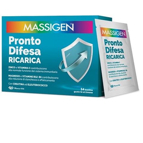 MARCO VITI FARMACEUTICI SPA MASSIGEN PRONTO DIFESA RICARICA 14 BUSTINE DA 5 G MARCO VITI FARMACEUTICI SPA