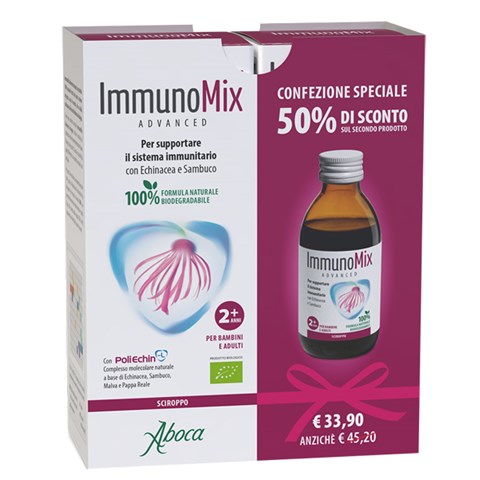 ABOCA SPA SOCIETA' AGRICOLA IMMUNOMIX ADVANCED SCIROPPO CONFEZIONE SPECIALE 2 PEZZI ABOCA SPA SOCIETA' AGRICOLA