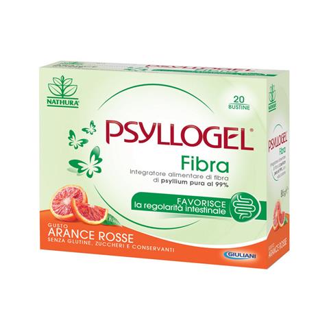 NATHURA GIULIANI(GIULIANI SPA) PSYLLOGEL FIBRA ARANCE ROSSE 20 BUSTINE NATHURA GIULIANI(GIULIANI SPA)