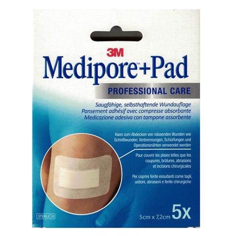 POLIFARMA BENESSERE SRL MEDICAZIONE MEDIPORE+PAD 5X7,2CM 5PEZZI POLIFARMA BENESSERE SRL