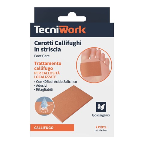 TECNIWORK SPA CEROTTI CALLIFUGHI IN STRISCIA CONFEZIONE DA 2 PEZZI TECNIWORK SPA