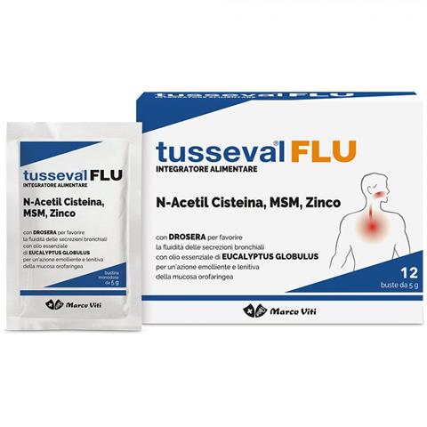 MARCO VITI FARMACEUTICI SPA TUSSEVAL FLU 12 BUSTINE SOLUBILI MARCO VITI FARMACEUTICI SPA