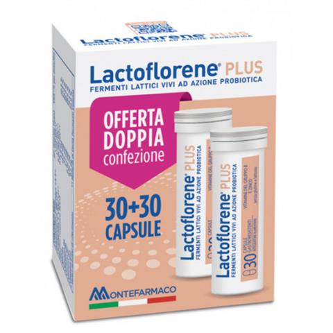 MONTEFARMACO OTC SPA LACTOFLORENE PLUS BIPACK 30 CAPSULE 26,40 G MONTEFARMACO OTC SPA