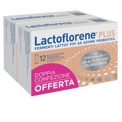 MONTEFARMACO OTC SPA LACTOFLORENE PLUS BIPACK 12 BUSTINE 48 G MONTEFARMACO OTC SPA