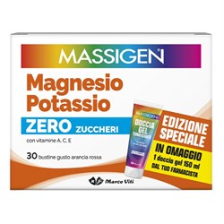 MASSIGEN MAGNESIO POTASSIO SENZA ZUCCHERO 30 BUSTINE EDIZIONE SPECIALE 2025
