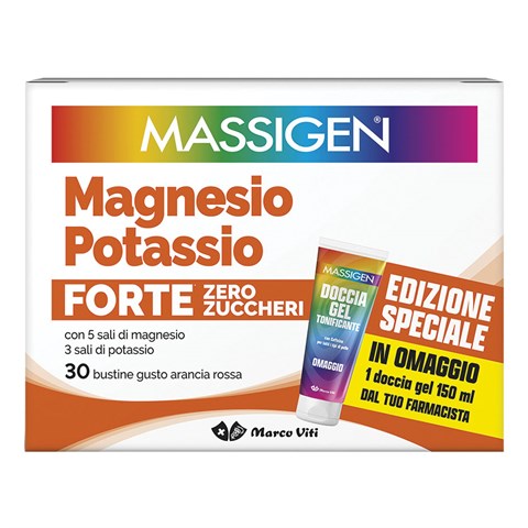 MARCO VITI FARMACEUTICI SPA MASSIGEN MAGNESIO POTASSIO FORTE 30 BUSTINE EDIZIONE SPECIALE 2025 MARCO VITI FARMACEUTICI SPA