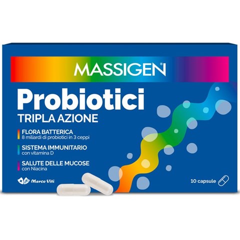 MARCO VITI FARMACEUTICI SPA MASSIGEN PROBIOTICI 10 CAPSULE 2024 MARCO VITI FARMACEUTICI SPA