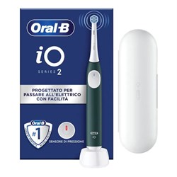 ORALB POWER SPAZZOLINO ELETTRICO IO2 SERIES FOREST GREEN + TRAVEL CASE