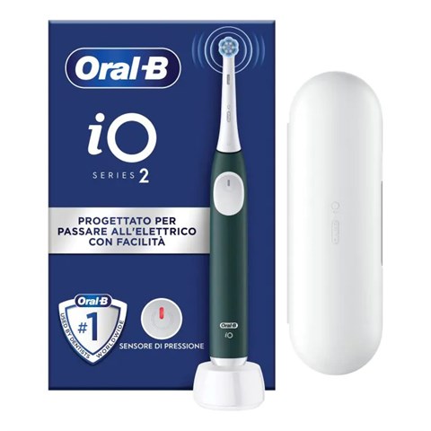 PROCTER & GAMBLE SRL ORALB POWER SPAZZOLINO ELETTRICO IO2 SERIES FOREST GREEN + TRAVEL CASE PROCTER & GAMBLE SRL