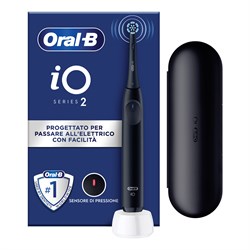 ORALB POWER SPAZZOLINO ELETTRICO IO2 SERIES NIGHT BLACK + TRAVEL CASE