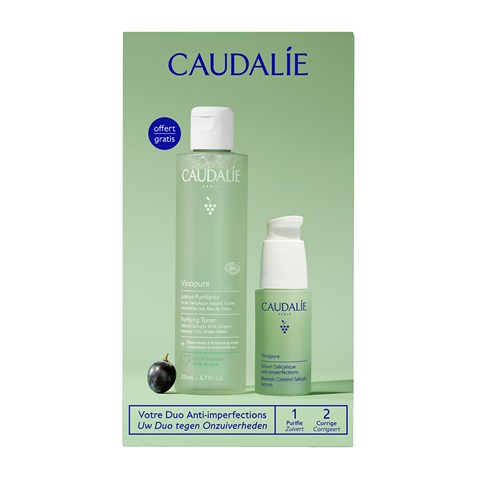 CAUDALIE ITALIA SRL VINOPURE COFANETTO 2026 SERUM SALICYLIQUE ANTI-IMPERFECTIONS30 ML + PURIFYING GEL CLEANSER 150 ML CAUDALIE ITALIA SRL